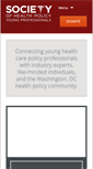 Mobile Screenshot of dchealthpolicy.org